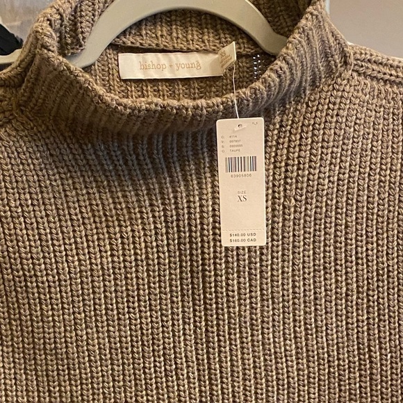 ANTHROPOLOGIE Mock Neck Tunic Sweater XS - Picture 6 of 6